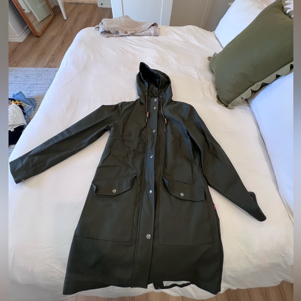 Hunter Green Levi’s Rain Jacket